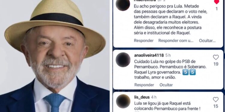 Internautas dizem que Lula pode perder votos se vier a Pernambuco para interferir na disputa estadual